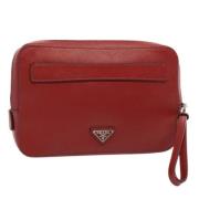 Prada Vintage Pre-owned Laeder prada-vskor Red, Dam