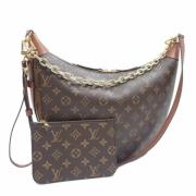 Louis Vuitton Vintage Pre-owned Tyg axelremsvskor Brown, Dam