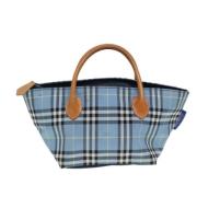 Burberry Vintage Pre-owned Tyg totevskor Blue, Dam