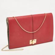 Fendi Vintage Pre-owned Canvas kuvertvskor Red, Dam