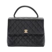 Chanel Vintage Pre-owned Tyg chanel-vskor Black, Dam