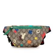 Gucci Vintage Pre-owned Tyg crossbodyvskor Multicolor, Dam