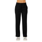 Via Masini 80 Stretch gabardinbyxor Black, Dam