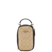 Coach Pre-owned Pre-owned Canvas axelremsvskor Beige, Dam