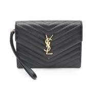 Yves Saint Laurent Vintage Pre-owned Laeder handvskor Black, Dam