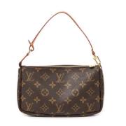 Louis Vuitton Vintage Pre-owned Canvas handvskor Brown, Dam