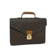 Louis Vuitton Vintage Pre-owned Canvas louis-vuitton-vskor Brown, Dam