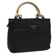 Prada Vintage Pre-owned Nylon handvskor Black, Dam