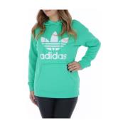 Adidas Essentials 3Stripes Hoodie Grön Green, Dam