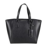 Michael Kors Konvertibel Crossbody Tote Väska Black, Dam