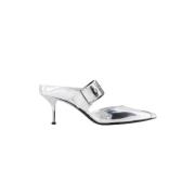 Alexander McQueen Laeder mules Gray, Dam