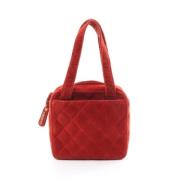 Chanel Vintage Pre-owned Tyg chanel-vskor Red, Dam