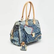 Louis Vuitton Vintage Pre-owned Laeder crossbodyvskor Blue, Dam