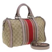 Gucci Vintage Pre-owned Canvas gucci-vskor Brown, Dam