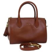 Valentino Vintage Pre-owned Laeder handvskor Brown, Dam