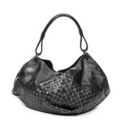 Bottega Veneta Vintage Pre-owned Laeder axelremsvskor Black, Dam