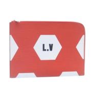 Louis Vuitton Vintage Pre-owned Laeder kuvertvskor Red, Dam