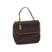 Celine Vintage Pre-owned Canvas handvskor Brown, Dam