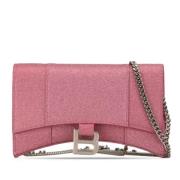 Balenciaga Vintage Pre-owned Laeder axelremsvskor Pink, Dam