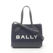 Bally Pre-owned Pre-owned Canvas handvskor Blue, Dam