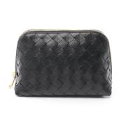 Bottega Veneta Vintage Pre-owned Laeder necessrer Black, Dam