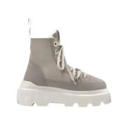 Inuikii Shearling Sneakerskorna Ljus Beige Gray, Dam