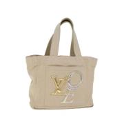 Louis Vuitton Vintage Pre-owned Canvas handvskor Beige, Dam