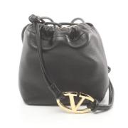 Valentino Vintage Pre-owned Laeder axelremsvskor Black, Dam