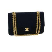 Chanel Vintage Pre-owned Bomull chanel-vskor Black, Dam