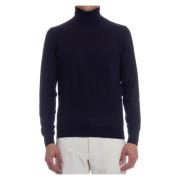 Colombo Blå Cashmere Silk Tröja Blue, Herr