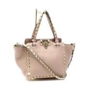 Valentino Vintage Pre-owned Laeder handvskor Beige, Dam