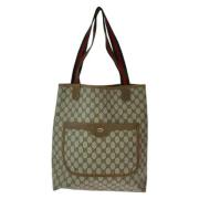 Gucci Vintage Pre-owned Canvas gucci-vskor Beige, Dam