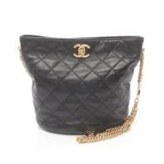 Chanel Vintage Pre-owned Laeder axelremsvskor Black, Dam