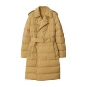 Burberry Stiliga Kappor Kollektion Beige, Dam