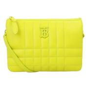 Burberry Laeder axelremsvskor Yellow, Dam