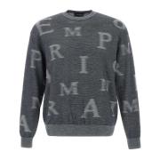 Emporio Armani Herr Logo Lettering Tröja Gray, Herr