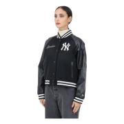 New Era Svart Bomber Varsity MLB Yankees Jacka Black, Dam