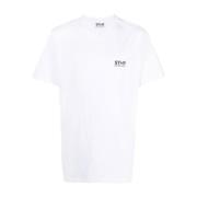 Golden Goose Stjärnlogo Tryck T-shirt White, Herr