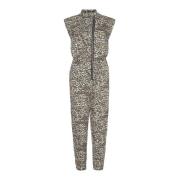 Sofie Schnoor Leopardmönstrad Jumpsuit Brown, Dam