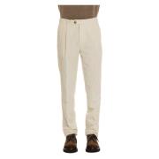 Brunello Cucinelli Kräm Byxor Elegant Stil Beige, Herr