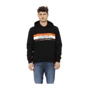 Automobili Lamborghini Hoodie med fronttryck och logotyp Black, Herr