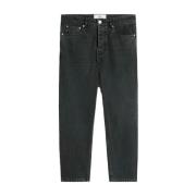 Ami Paris Färgglada Tapered Twill Bomull Jeans Black, Herr