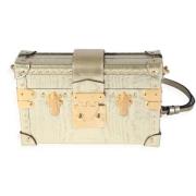 Louis Vuitton Vintage Pre-owned Laeder kuvertvskor Beige, Dam