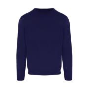 Malo Bl Turtleneck Trja i Ull Herr Blue, Herr