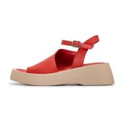 Cesare Gaspari Casual Plattforms Sandaler - Röd Red, Dam