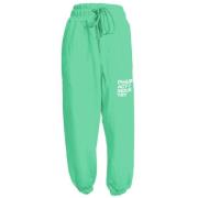 Pharmacy Industry Casual Sweatpants med dragsko och logotyptryck Green...