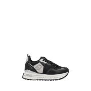 Liu Jo Svarta Sneakers med Gyllene Detaljer Black, Dam