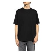 Lanvin Svart Bomull Logo T-shirt Black, Herr