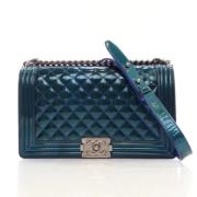 Chanel Vintage Pre-owned Laeder chanel-vskor Blue, Dam