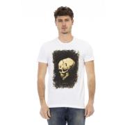 Trussardi Casual T-shirt med rund hals White, Herr